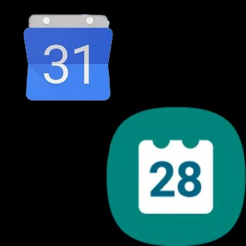 Calendario de Google vs Calendario de Samsung