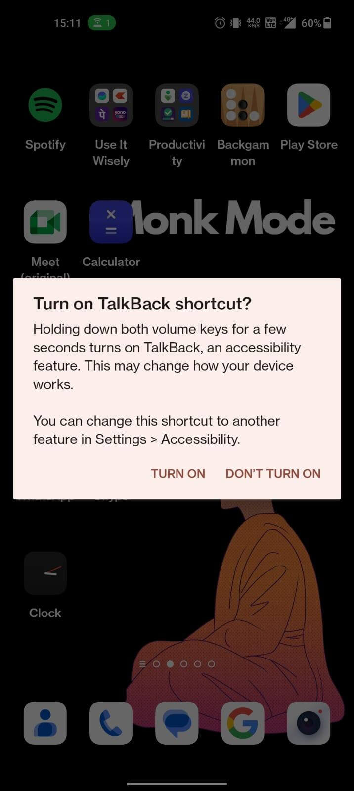Salir del modo TalkBack